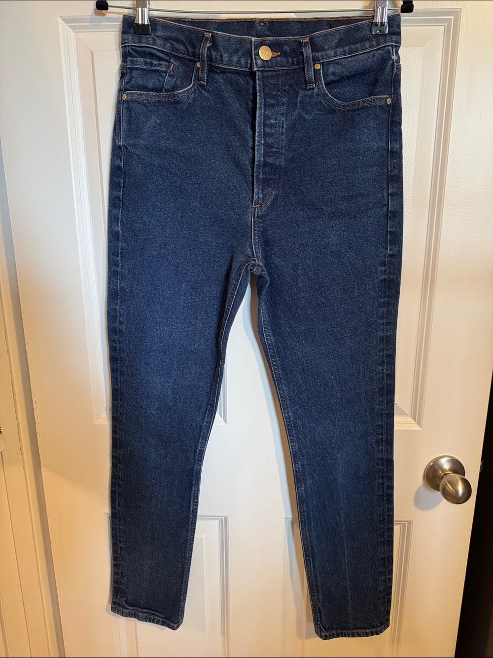 Goldsign High-Rise Dark Blue Women's Jeans